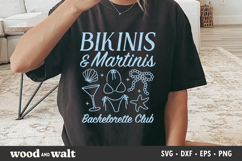 Bikinis &amp; Martinis SVG | Bachelorette PNG | Bach Club Summer Product Image 1