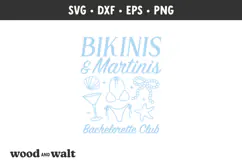 Bikinis & Martinis SVG | Bachelorette PNG | Bach Club Summer Product Image 3