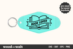 Book Lover SVG | Motel Keychain Design Product Image 1
