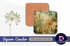 Abstract earth tone grunge texture Square Coaster PNG Product Image 1
