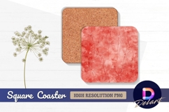 Red marble texture Square Coaster PNG Product Image 1
