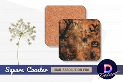 Spooky halloween background Square Coaster PNG Design Product Image 1