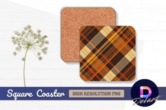 Distressed blue wooden fence backdrop Square Coaster PNG Product Image 1