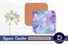 Fish flowers and starfish Square Coaster PNG Product Image 1