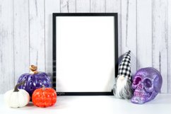 Halloween Farmhouse Artwork Frame Mockup Styled Stock Photo Product Image 4