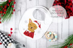 Christmas Farmhouse Baby Bib Styled JPEG Photo Mockup Product Image 3