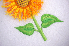 Fringed Sunflower Machine Embroidery Design Product Image 3