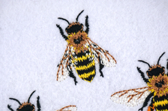 Mini Bee Embroidery Design for Machine, 3 Designs Product Image 4