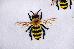 Mini Bee Embroidery Design for Machine, 3 Designs Product Image 5
