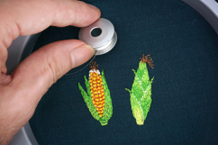 Mini Corn Embroidery Design for Machine, 2 Designs Product Image 2