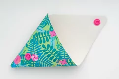 Coin Purse SVG, Faux Leather Purse Template No Sew Triangle Product Image 8