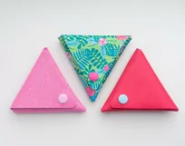 Coin Purse SVG, Faux Leather Purse Template No Sew Triangle Product Image 6