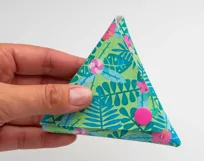 Coin Purse SVG, Faux Leather Purse Template No Sew Triangle Product Image 9