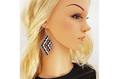 Geometric Beaded earrings pattern Beading jewelry design Product Image 2