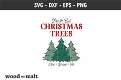 Fresh Cut Christmas Trees SVG | Christmas Sign SVG Product Image 2