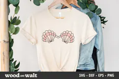 Clamshell Bra SVG | Mermaid Vibes PNG | Summer Design Product Image 2