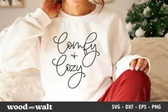 Comfy and Cozy SVG | Christmas Shirt SVG Product Image 1