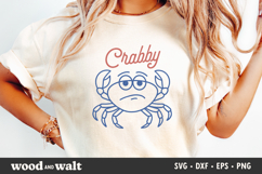 Crabby SVG | Funny Summer PNG | Return To Beach Design Product Image 1
