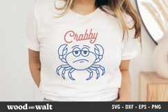 Crabby SVG | Funny Summer PNG | Return To Beach Design Product Image 3