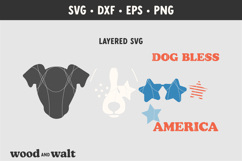 Dog Bless America SVG | 4th Of July PNG | American Dog Mom Product Image 3