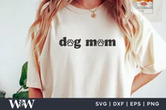 Dog Mom SVG PNG | Fur Mama SVG Product Image 1