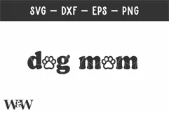 Dog Mom SVG PNG | Fur Mama SVG Product Image 3