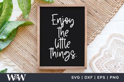 Enjoy The Little Things SVG | Boho Quote SVG Product Image 3