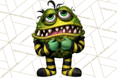 Funny St Patricks Day Monsters Clipart, St Paddy Monster PNG Product Image 5