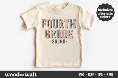 Fourth Grade Squad SVG | Back To School Shirt SVG Product Image 1