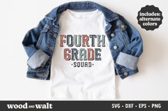 Fourth Grade Squad SVG | Back To School Shirt SVG Product Image 4