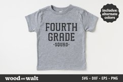 Fourth Grade Squad SVG | Back To School Shirt SVG Product Image 3