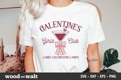 Galentines Girls Club SVG | Girly Coquette Valentine PNG Product Image 3