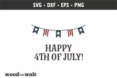 Happy 4th Of July SVG | Independence Day Cut File Product Image 2