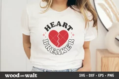 Heartbreaker SVG |Retro Valentine SVG Product Image 3