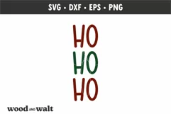 Ho Ho Ho Farmhouse SVG |Christmas Cut File Product Image 2