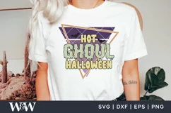 Hot Ghoul Halloween SVG | Retro Halloween SVG Product Image 3