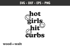 Hot Girls Hit Curbs SVG | Fun Motel Keychain Design Product Image 3
