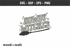 Howdy Witches SVG | Western Halloween SVG Product Image 3