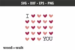 I Heart You SVG |Boho Valentine Svg Product Image 3