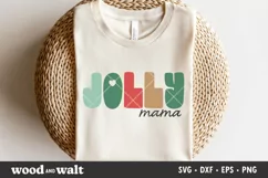 Jolly Mama and Jolly Mini SVG |Christmas Mommy and Me SVG Product Image 4