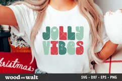 Jolly Vibes SVG | Retro Christmas SVG File Product Image 1