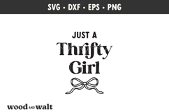 Just A Thrifty Girl SVG | Fun Motel Keychain Design Product Image 2