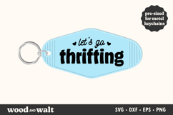Let's Go Thrifting SVG | Fun Motel Keychain Design Product Image 2