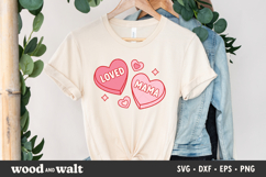Loved Mama Loved Mini SVG | Matching V-Day Design On Hearts Product Image 3