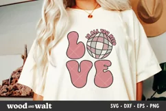 Love Is All You Need SVG | Groovy Valentine Design Product Image 1
