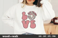 Love Is All You Need SVG | Groovy Valentine Design Product Image 3