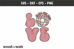 Love Is All You Need SVG | Groovy Valentine Design Product Image 2