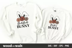 Mommy and Me Easter Shirt SVG | Mama Bunny & Mini Bunny Product Image 1