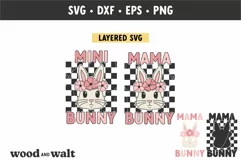 Mommy and Me Easter Shirt SVG | Mama Bunny & Mini Bunny Product Image 2