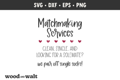 Funny Laundry Sign SVG | Single Socks Cut File Product Image 3